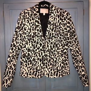 Leopard Banana Republic Blazer